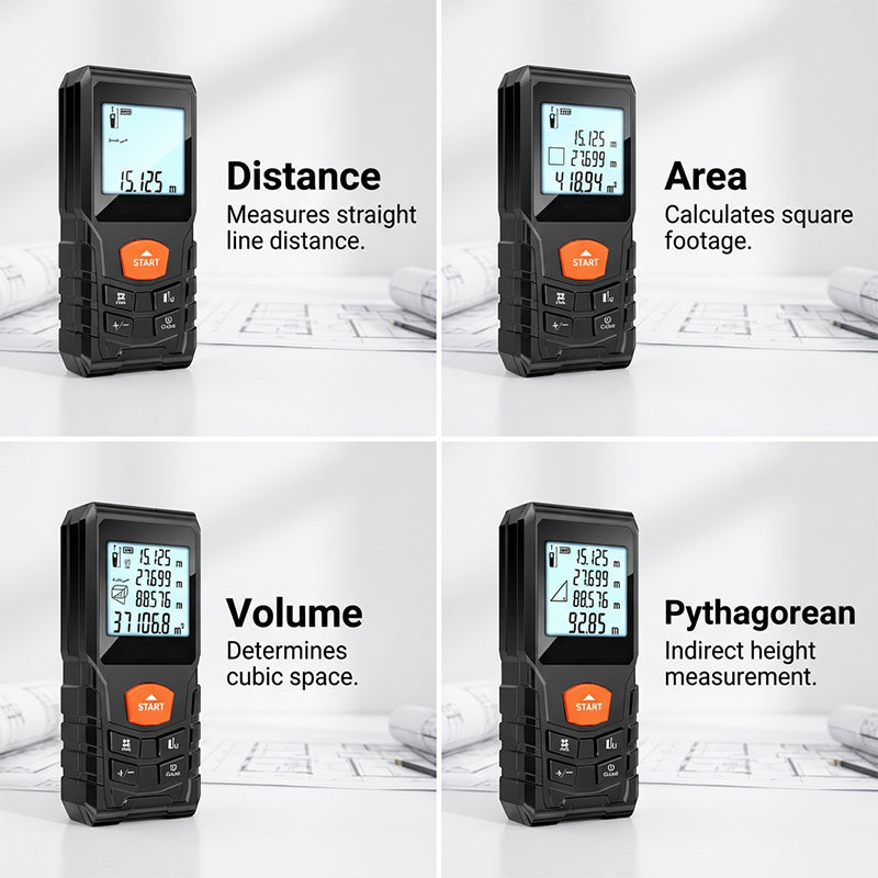 🔥Limited-time offer-100 M Handheld Laser Distance Meter with LCD Display