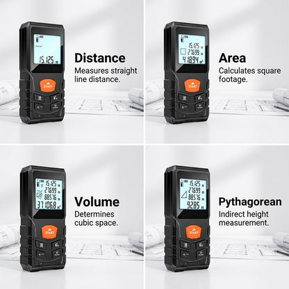 🔥Limited-time offer-100 M Handheld Laser Distance Meter with LCD Display