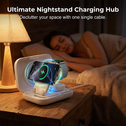🔥Hot Sale Deals-3-in-1 Foldable Magnetic Wireless Charger Stand