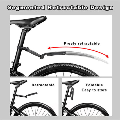🔥Hot Sale Offers-Retractable & Adjustable Bicycle Mudguard Set