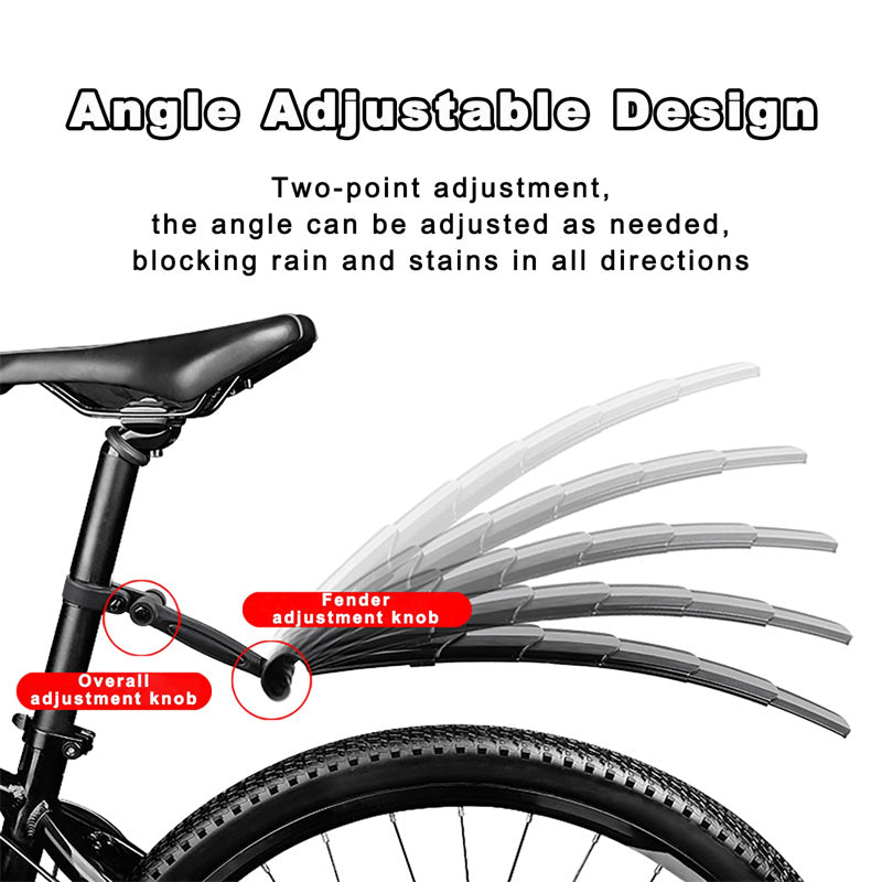 🔥Hot Sale Offers-Retractable & Adjustable Bicycle Mudguard Set