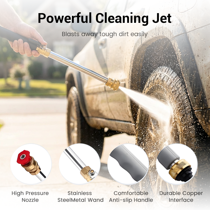 🔥Limited-time offer-High-Pressure Water Gun Wand – 3 Nozzles, Durable Alloy & Anti-Slip Grip for Ultimate Cleaning 💦