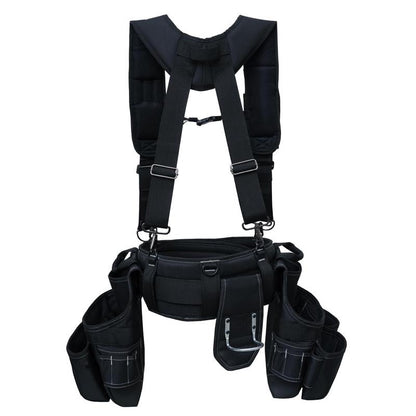 🔥Limited-time offer-Combination set featuring sturdy tool loops and a spacious, durable tool belt pouch with adjustable straps