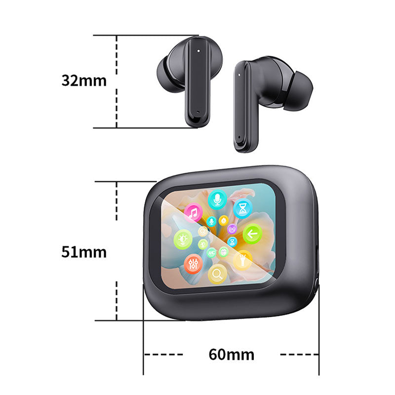 🔥Hot Deals-No Latency Wireless Bluetooth Headphones with Multifunctional Display