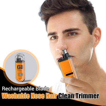 💥Limited-time offer-Rechargeable Blade Washable Nose Hair Clean Trimmer