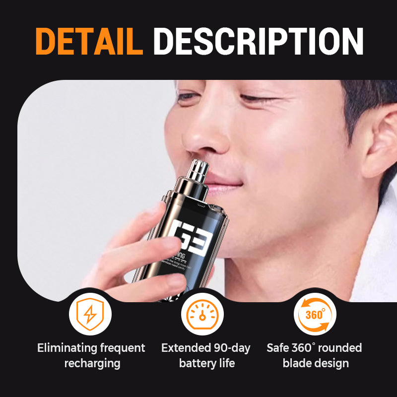 💥Limited-time offer-Rechargeable Blade Washable Nose Hair Clean Trimmer