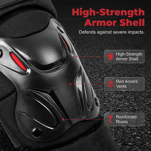 📢📢40% OFF !! ⏰Motorcycle Knee and Elbow Protector Set