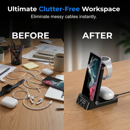 ⏳LIMITED-TIME 50% OFF! 🔥3-in-1 Fast Wireless Charger Stand(📱+⌚+🎧)