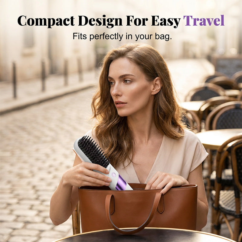 🔥Limited-time offer-Cordless Ceramic Hair Straightener Brush
